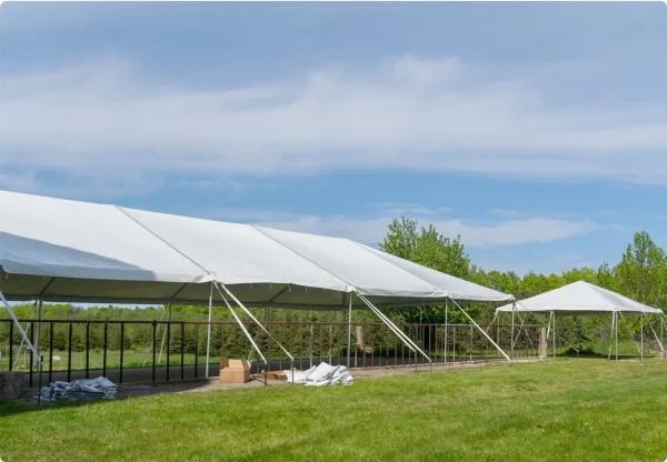 40x60 metal building frame tent