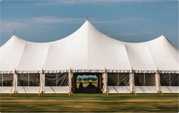 Choosing between frame tents and pole tent
