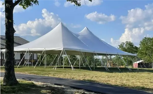 Pole Tent On The Grass