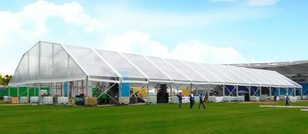 event tent applied to sports field